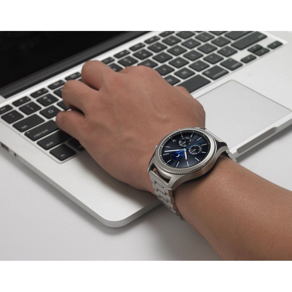 Tech-Protect Nerūsējošā aproce Samsung Galaxy Watch 3 45mm - melna | Stainless bracelet for black
