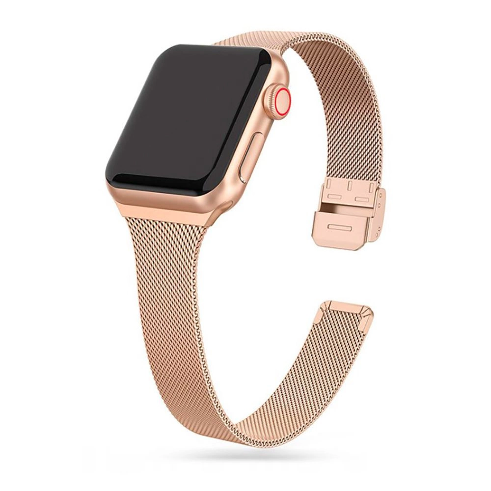Tech-Protect plānā Milānas aproce Apple Watch 4 / 5 6 7 8 9 SE (38/40/41 mm) - zelta krāsā | Thin Milanese...