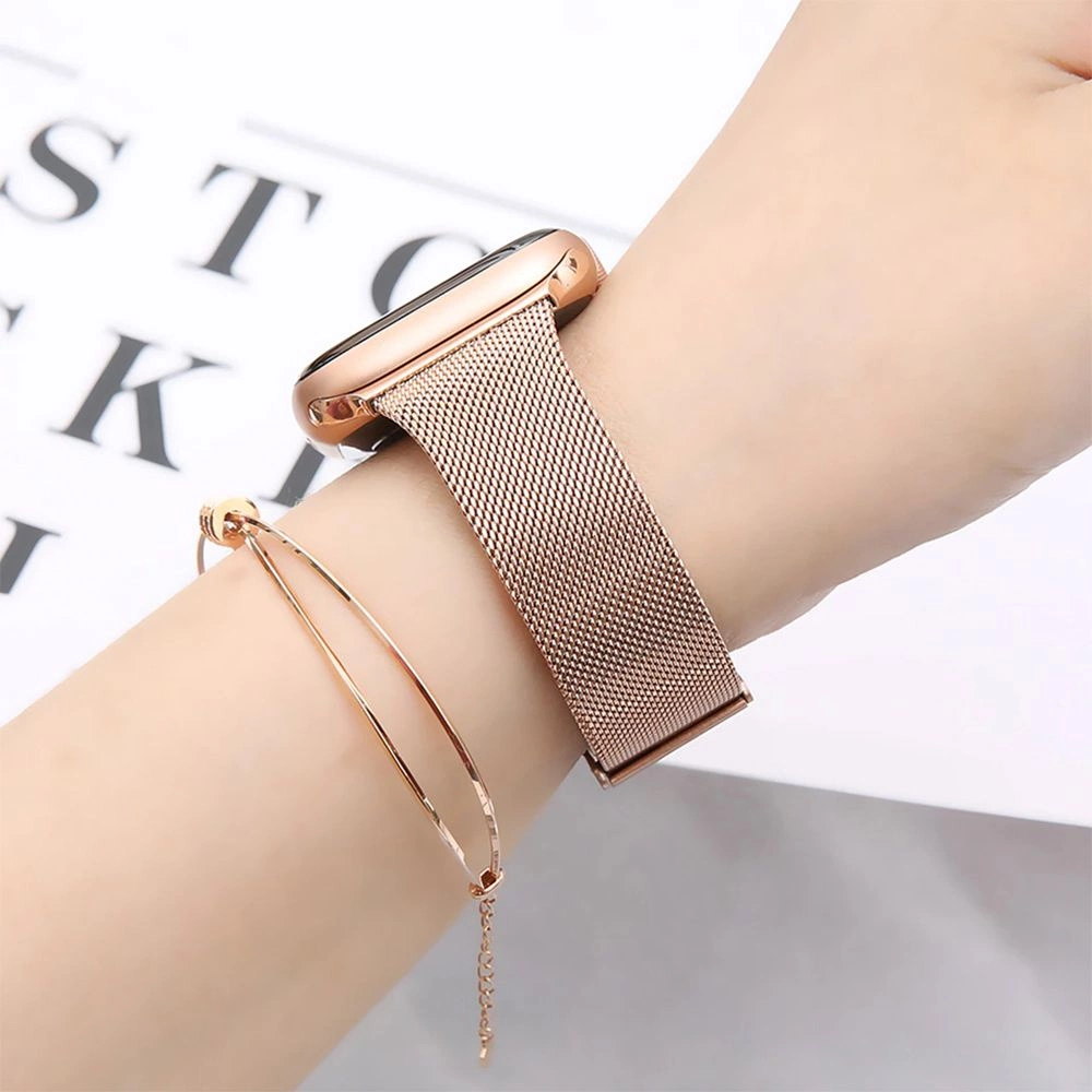 Тонкий миланский браслет Tech-Protect для Apple Watch 4 / 5 6 7 8 9 SE (38/40/41 мм) -...