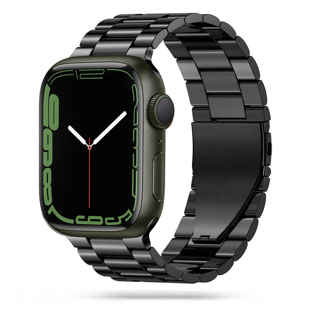 Металлический браслет Tech-Protect Stainless для Apple Watch (42/44/45/49 mm), черный