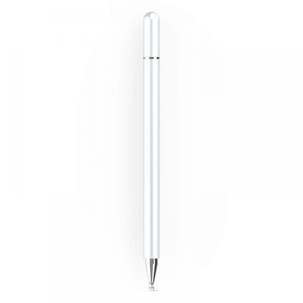 Tech-Protect Charm Stylus - balts un sudrabots | white and silver