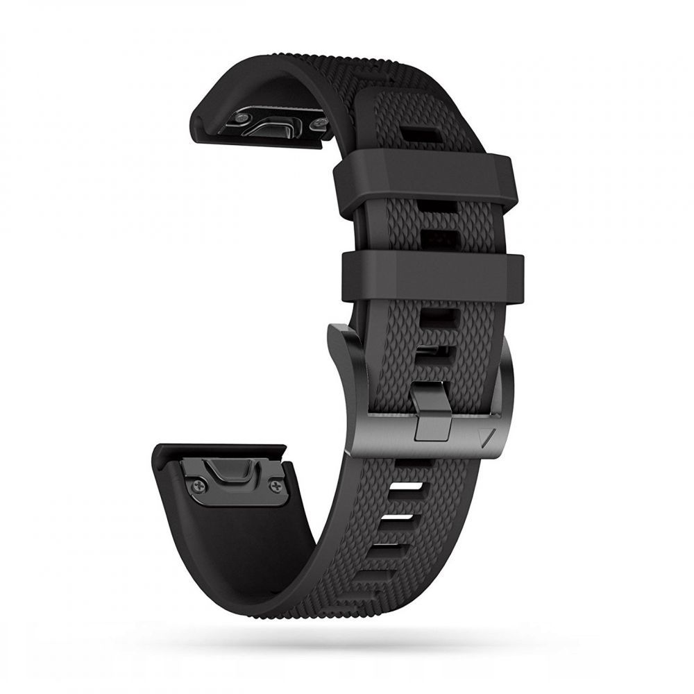 Tech-Protect Smooth Strap for Garmin Fenix 3 / 5X / 6X / 7X, Black