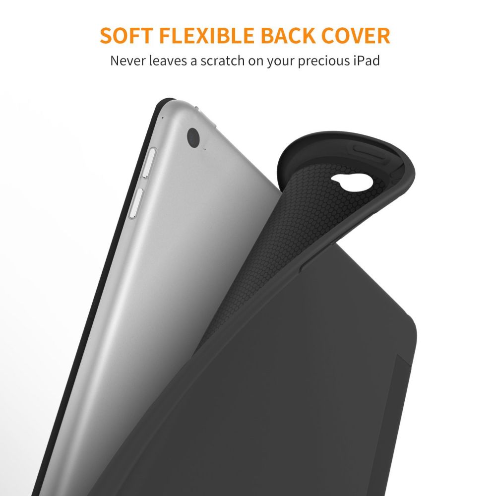 Apple iPad Air 9.7 (2014) Trifold Tech-Protect SmartCase Protective Cover Case, Black | Planšetes Vāciņš Maciņš...