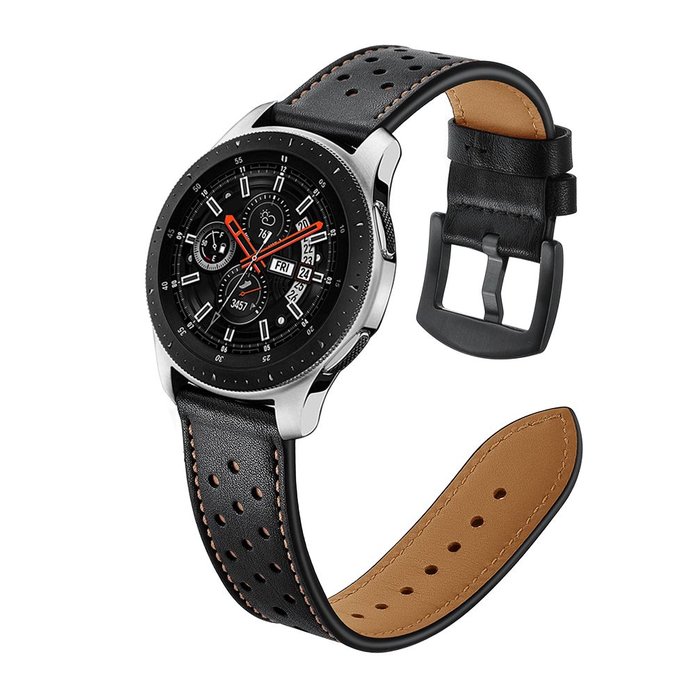 Tech-Protect Ādas siksniņa Samsung Galaxy Watch 46mm - melna | Leather strap for black