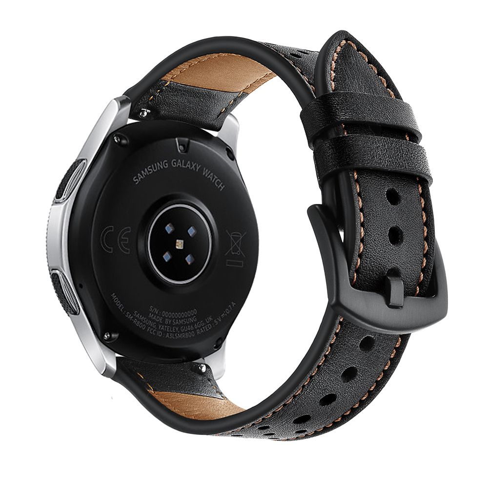 Tech-Protect Ādas siksniņa Samsung Galaxy Watch 46mm - melna | Leather strap for black