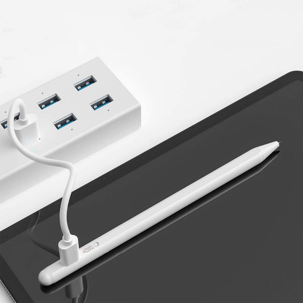 Tech-Protect Digital Stylus magnētiskais irbulis iPad planšetdatoram, balts
