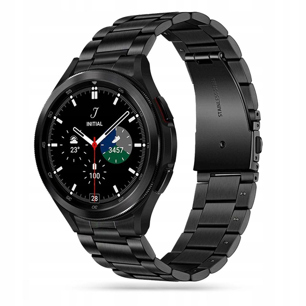 Tech-Protect Stainless Bracelet for Samsung Galaxy Watch 4/5/5 Pro/6/7/FE - Black