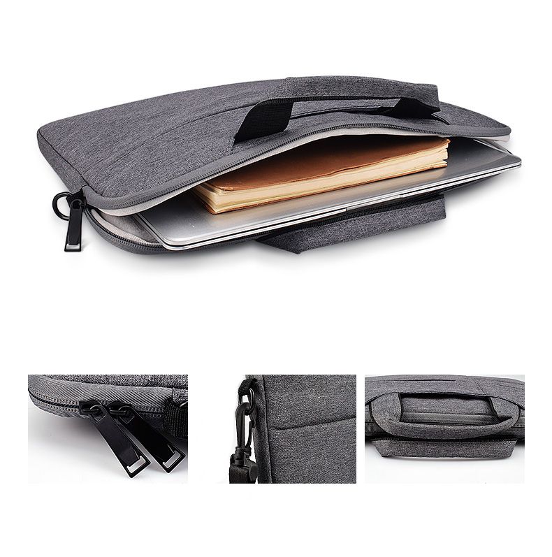 Tech-Protect kabatas somiņa 14" klēpjdatoram - tumši pelēka | PocketBag for a laptop dark gray