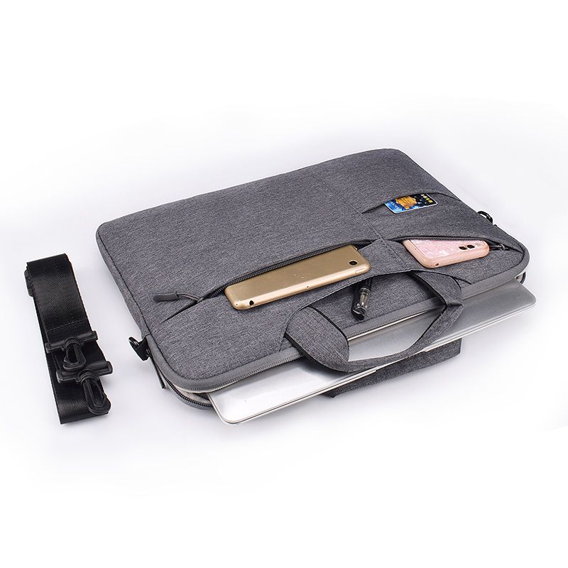 Tech-Protect kabatas somiņa 14" klēpjdatoram - tumši pelēka | PocketBag for a laptop dark gray