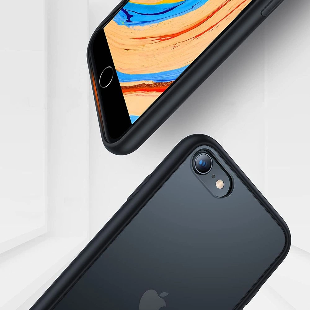 Apple iPhone 8 / 7 / SE (2020) (2022) 4.7\" Tech-Protect MattFit Case Cover, Black | Чехол Обложка...
