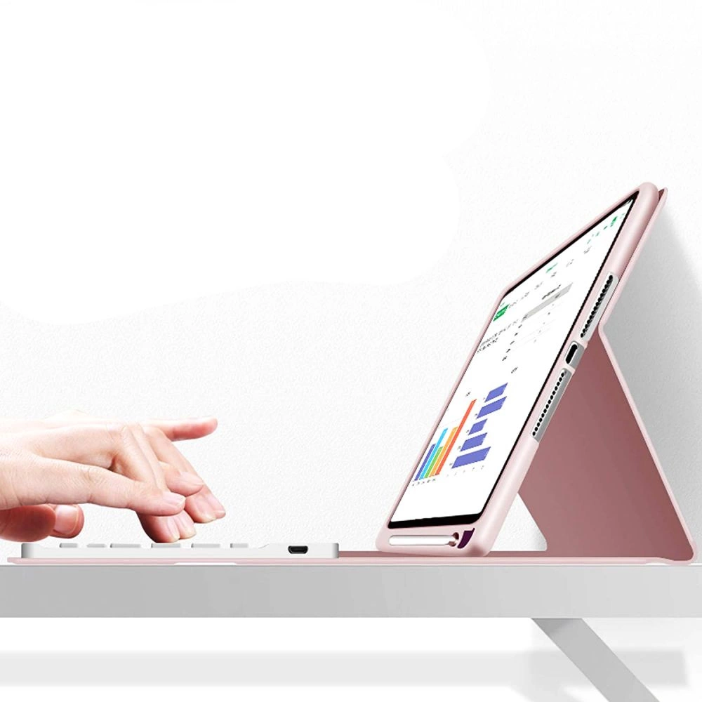 Apple iPad 10.2\" 2019 / 2020 / 2021 Tech-Protect SC Pen Case Cover with Bluetooth Keyboard, Pink | Чехол...