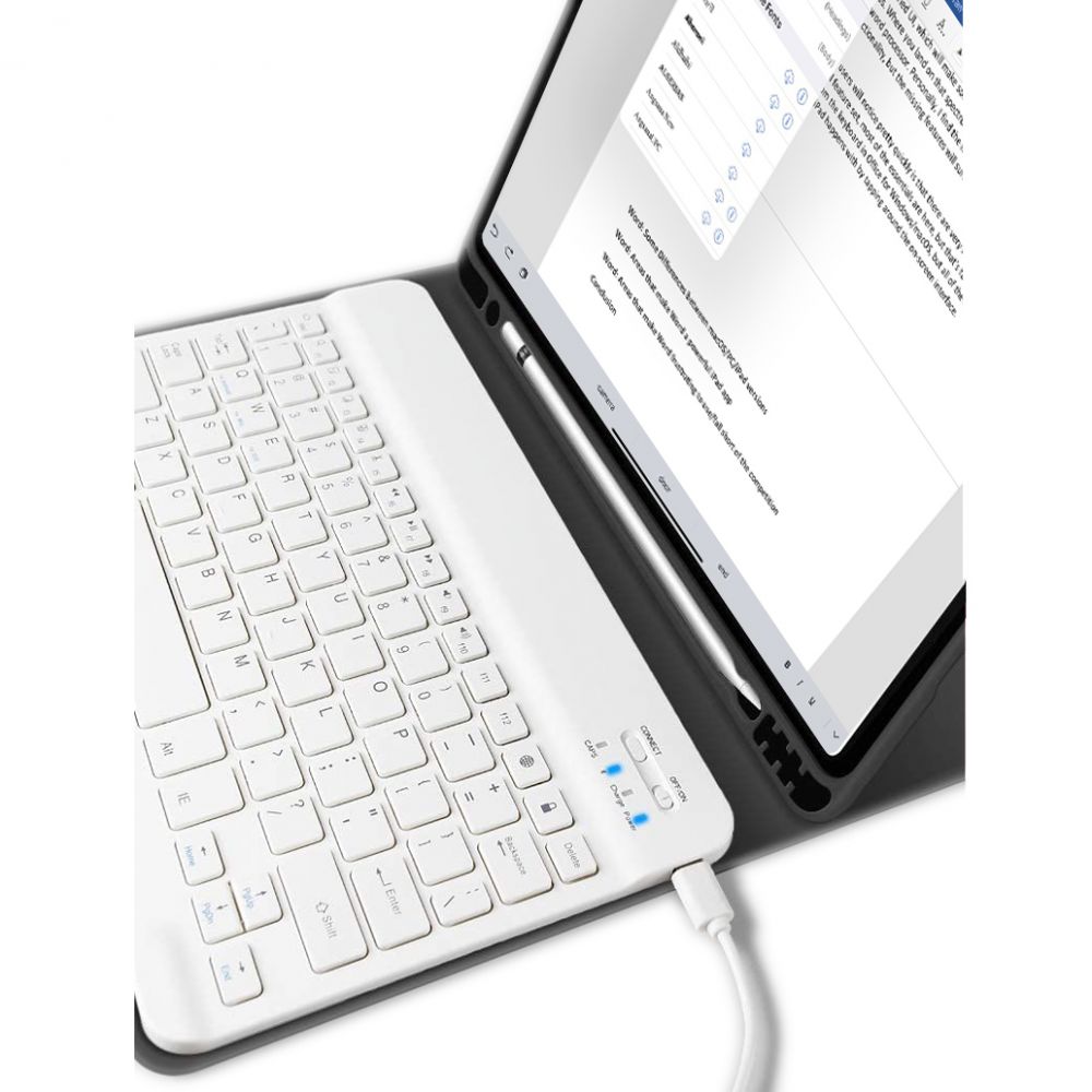 Apple iPad Air (2022) 10.9\'\' (A2589 A2591) 5th gen. Tech-Protect SC Pen Case Cover with Bluetooth Keyboard, Black |...