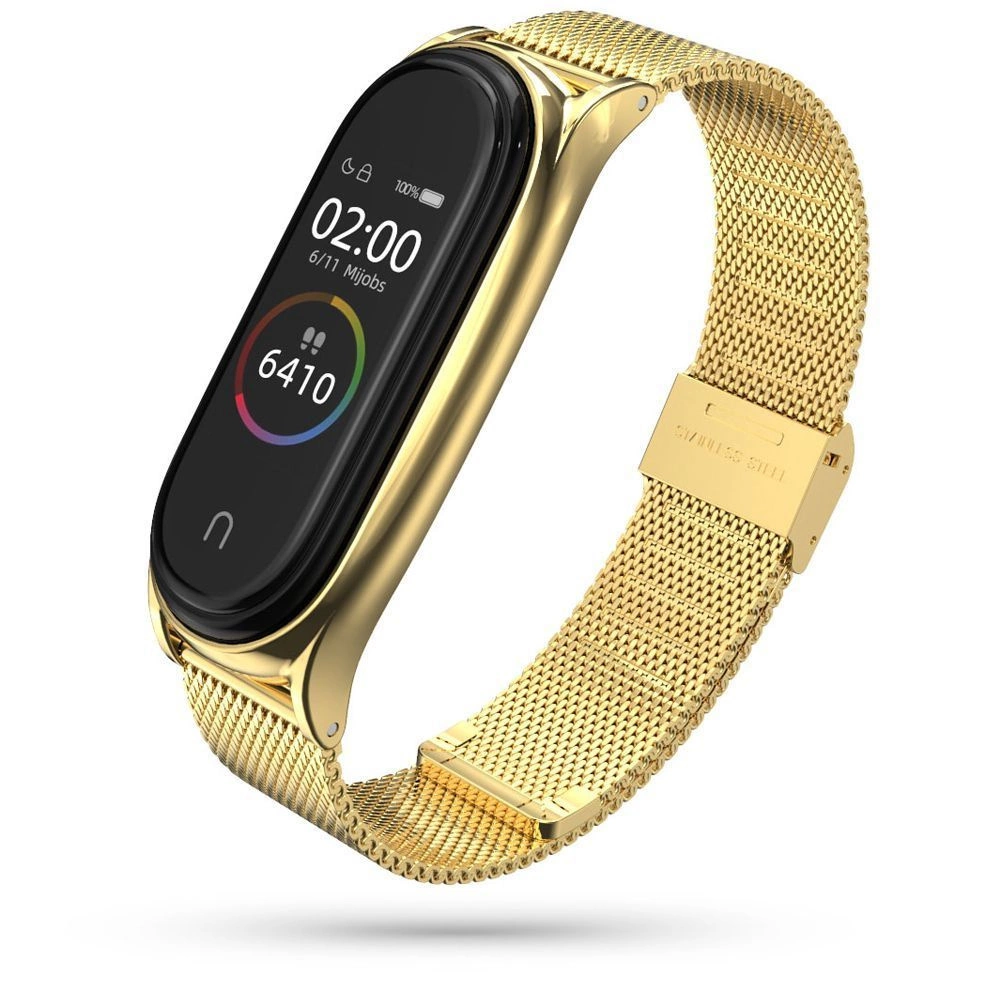 Tech-Protect MilaneseBand siksniņa Xiaomi Mi Smart Band 7 / NFC - zelta krāsā | strap for gold