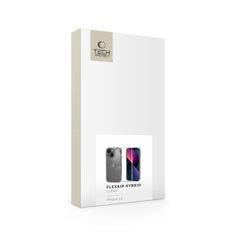 Apple 13 6.1\'\' Tech-Protect FlexAir Hybrid Cover Case, Transparent | Telefona Maciņš Vāciņš Apvalks Bampers