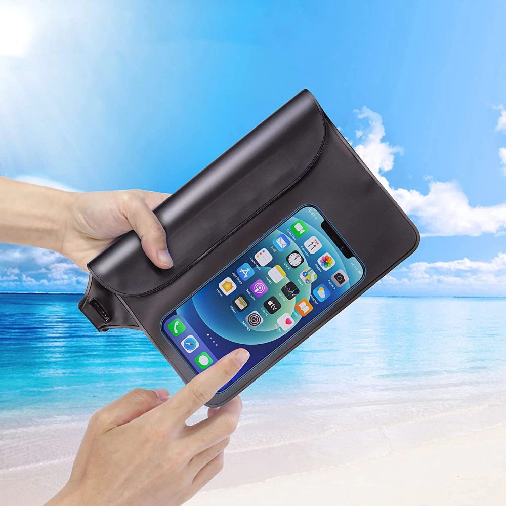 Tech-Protect ūdensnecaurlaidīgs maciņš ūdensnecaurlaidīgai gurnu somai IPX8 - pelēks | Waterproof Pouch hip bag...