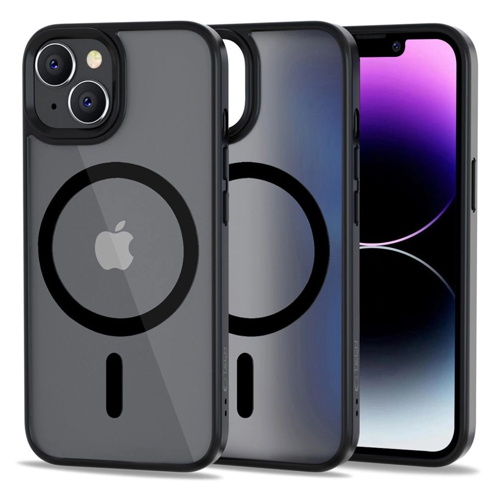 Apple iPhone 14 6.1'' Tech-Protect MagMat MagSafe Case Cover, Matte Black | Чехол Обложка Бампер...
