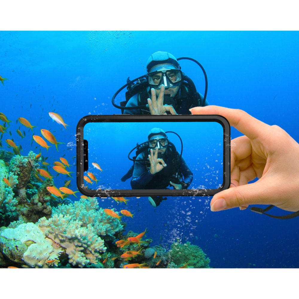 Apple iPhone 11 6.1\'\' Tech-Protect ShellBox Waterproof IP68 Book Case Cover, Black | Telefona Vāciņš Maciņš...