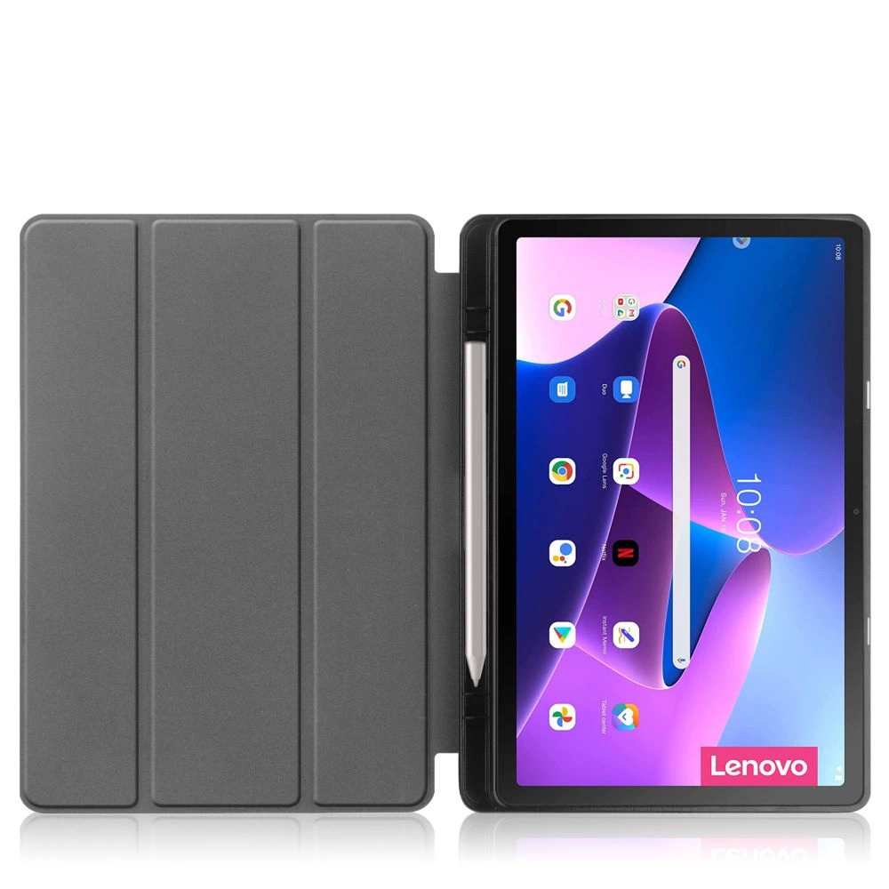 Lenovo Tab M10 Plus (3rd Gen) 10.6\" (TB125FU, TB128FU) Tech-Protect SC Pen Protective Cover Case, Gray | Planšetes...