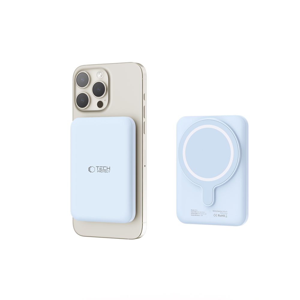 Tech-Protect LifeMag PB10 Powerbank with MagSafe 5000mAh, Blue