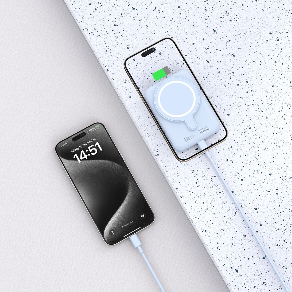 Tech-Protect LifeMag PB10 Powerbank with MagSafe 5000mAh, Blue