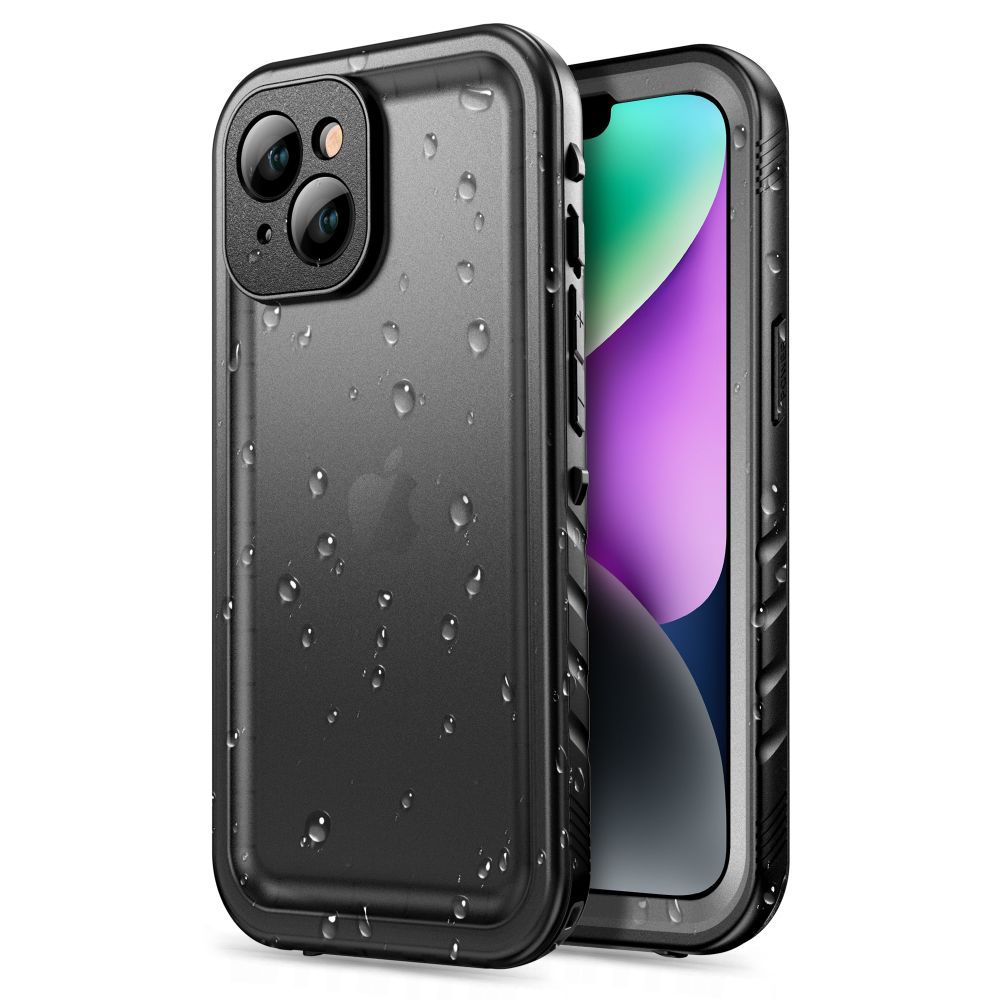 Apple iPhone 14 6.1\'\' Tech-Protect ShellBox Waterproof IP68 Book Case Cover, Black | Telefona Vāciņš Maciņš...