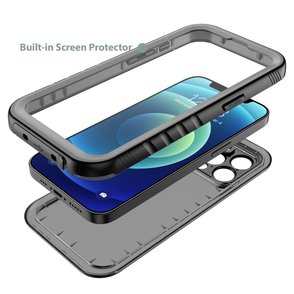 Apple iPhone 14 6.1\'\' Tech-Protect ShellBox Waterproof IP68 Book Case Cover, Black | Telefona Vāciņš Maciņš...