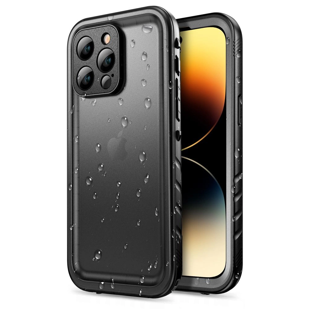 Apple iPhone 14 Pro 6.1\'\' Tech-Protect ShellBox Waterproof IP68 Book Case Cover, Black | Telefona Vāciņš Maciņš...