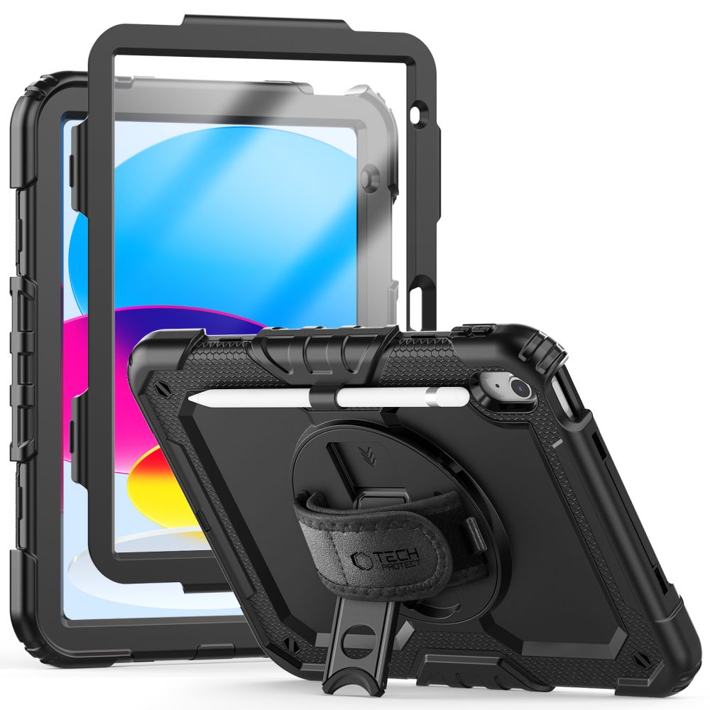 Apple iPad (2022) 10.9" (A2757 A2696) 10 gen. Tech-Protect Solid360 Cover Case, Black | Planšetes Vāciņš Maciņš...