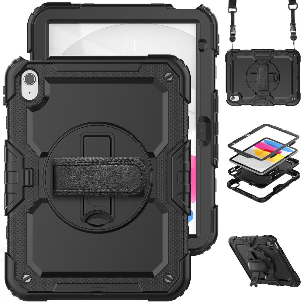 Apple iPad (2022) 10.9\" (A2757 A2696) 10 gen. Tech-Protect Solid360 Cover Case, Black