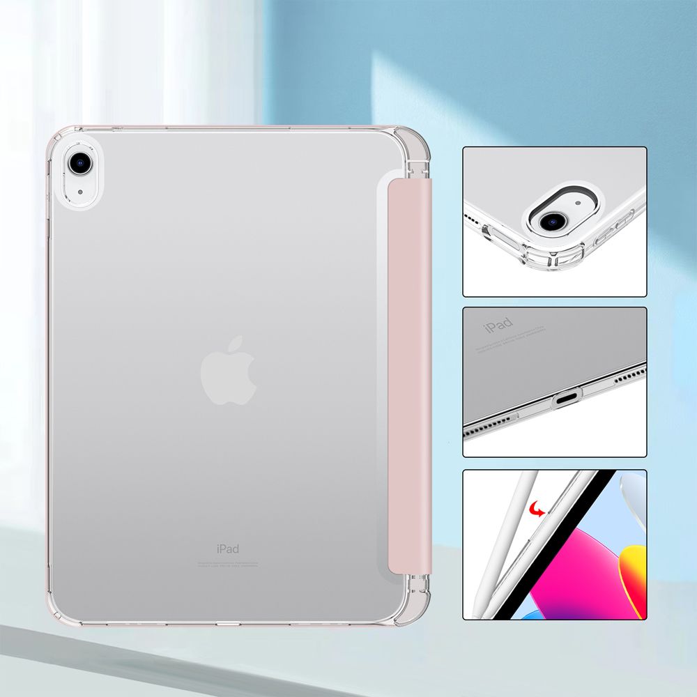 Tech-Protect SC Pen Hybrid atverams vāciņš iPad 10.9\" (2022) rozā