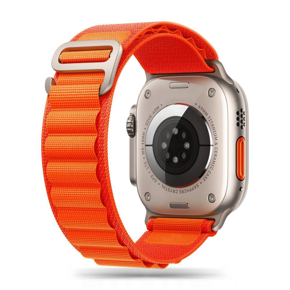 Tech-Protect Apple Watch 42/44/45/49 mm siksniņa Nylon Pro, oranža