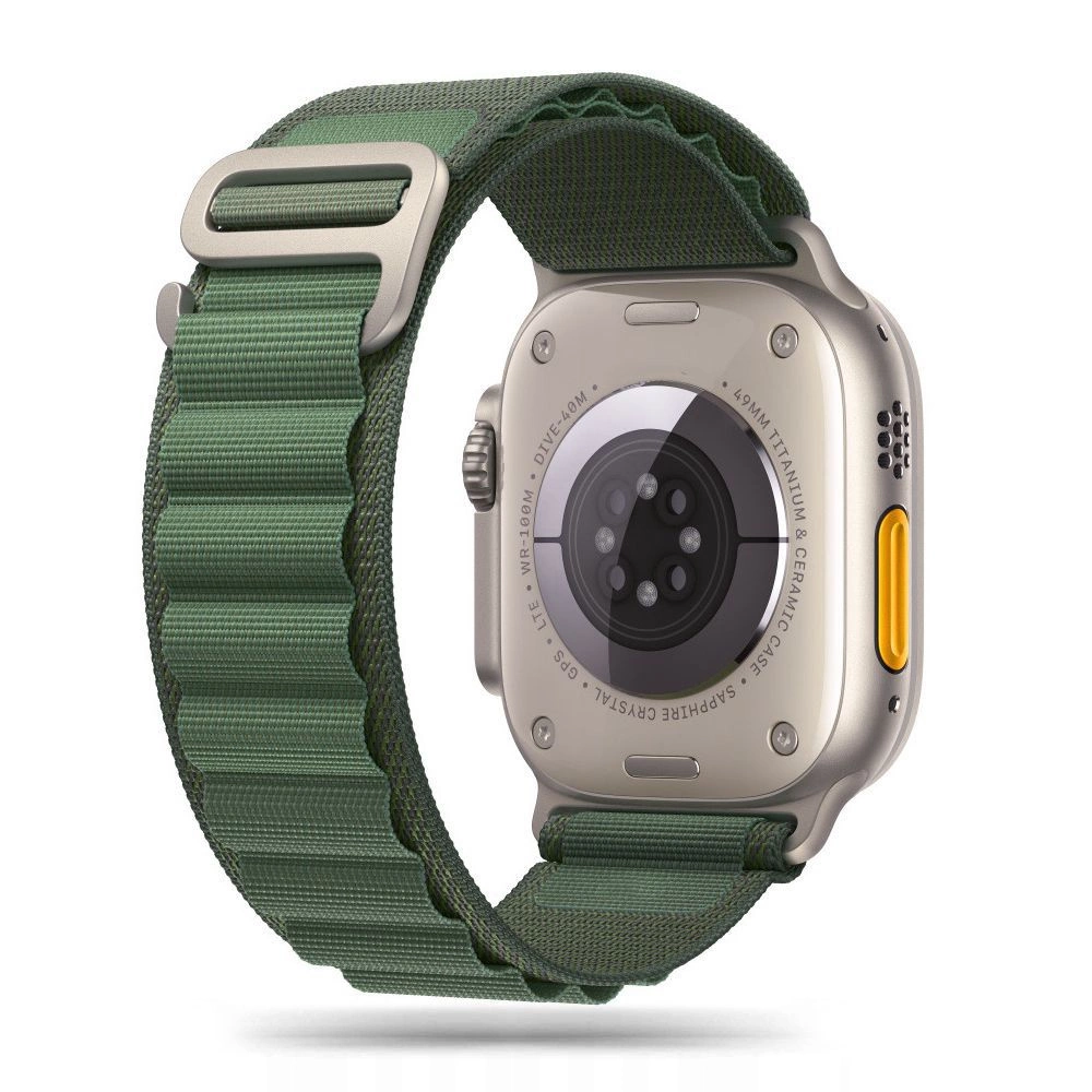 Tech-Protect Nylon Pro Strap for Apple Watch 4/5/6/7/8/9/SE/Ultra 1/2 (42/44/45/49 mm) - Dark Green