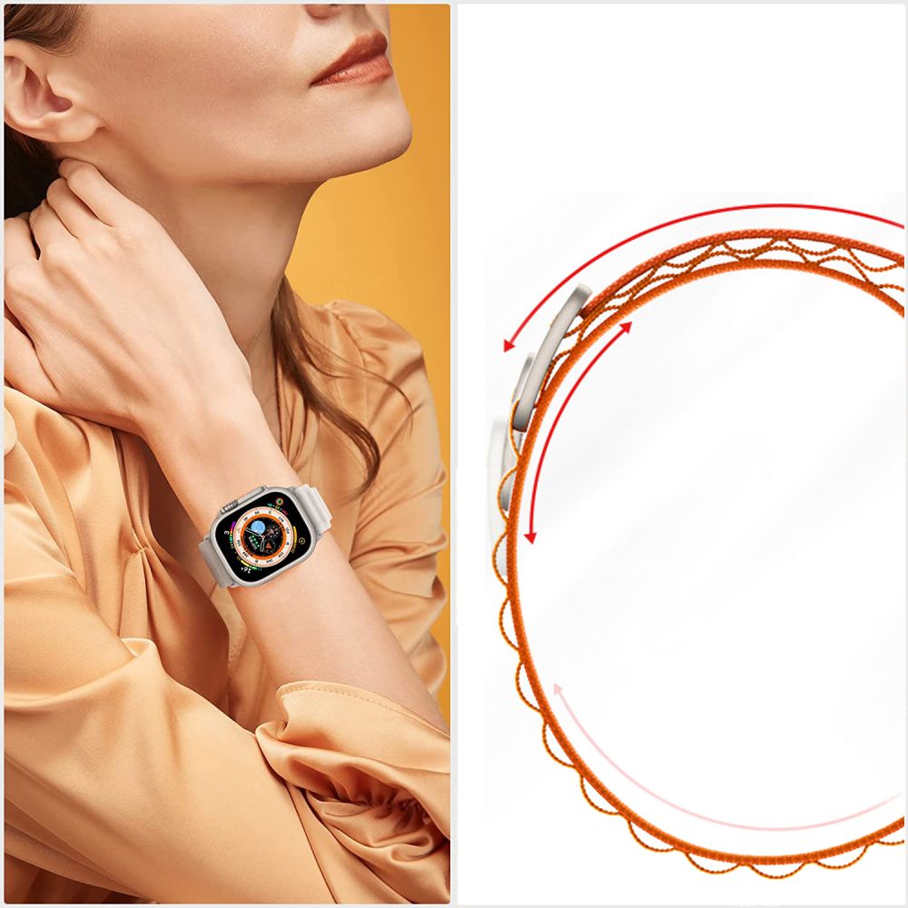 Tech-Protect Apple Watch (42/44/45/49 mm) siksniņa Nylon Pro, melna