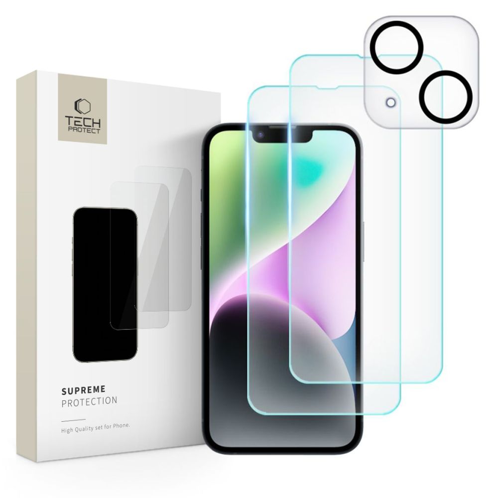 Tech-Protect Supreme Protection Set for iPhone 14 (2+1 pcs)