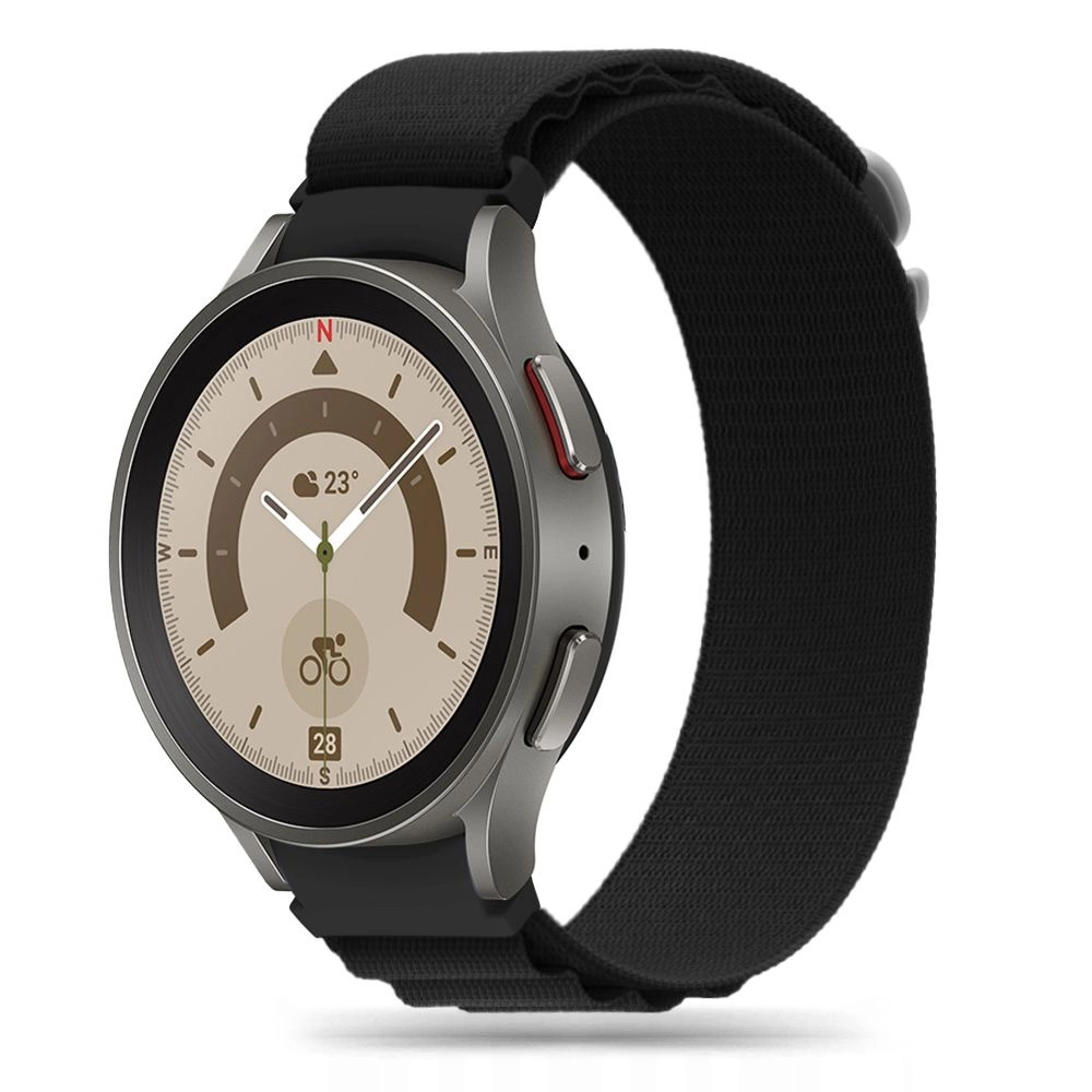 Tech-Protect neilona Pro siksniņa Samsung Galaxy Watch 4/5/5 Pro/6/7/FE - melna | Nylon Strap for Black