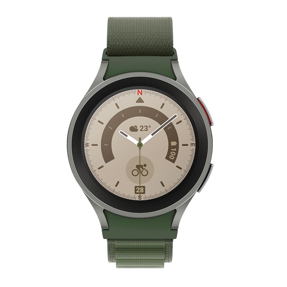 Tech-Protect neilona Pro siksniņa Samsung Galaxy Watch 4/5/5 Pro/6/7/FE - tumši zaļa | Nylon Strap for Dark Green
