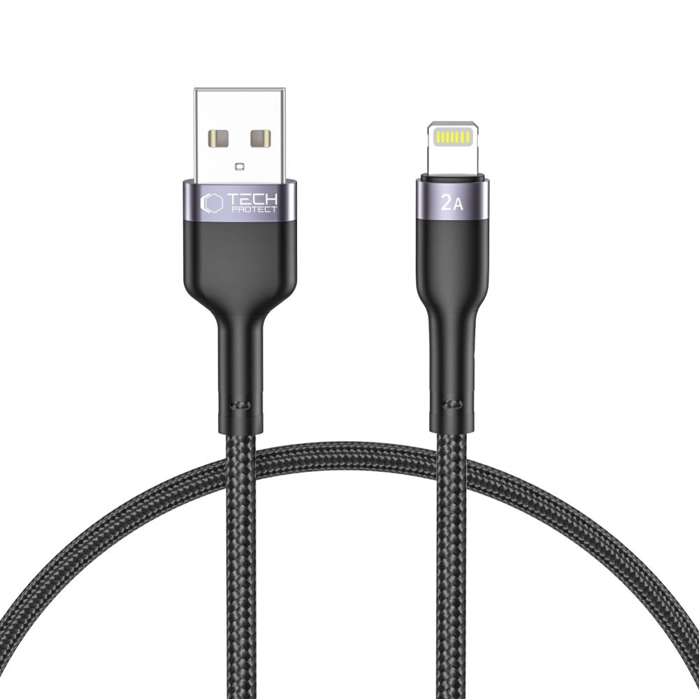 Tech-Protect UltraBoost 2 Lightning / USB-A Cable 2.4A 0.25m - Black