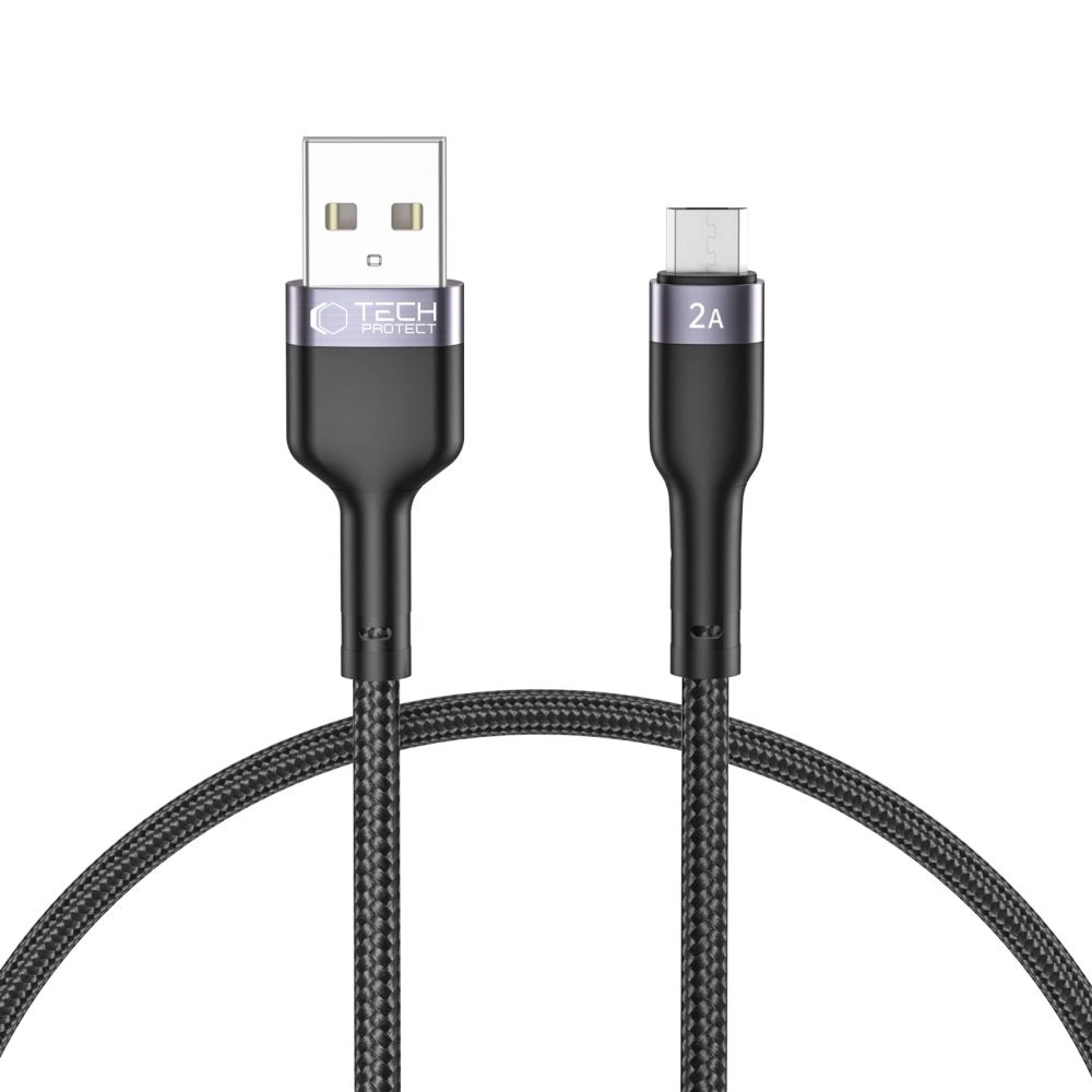 Кабель Tech-Protect UltraBoost 2 micro USB / USB-A 2,4A 0,25 м - черный