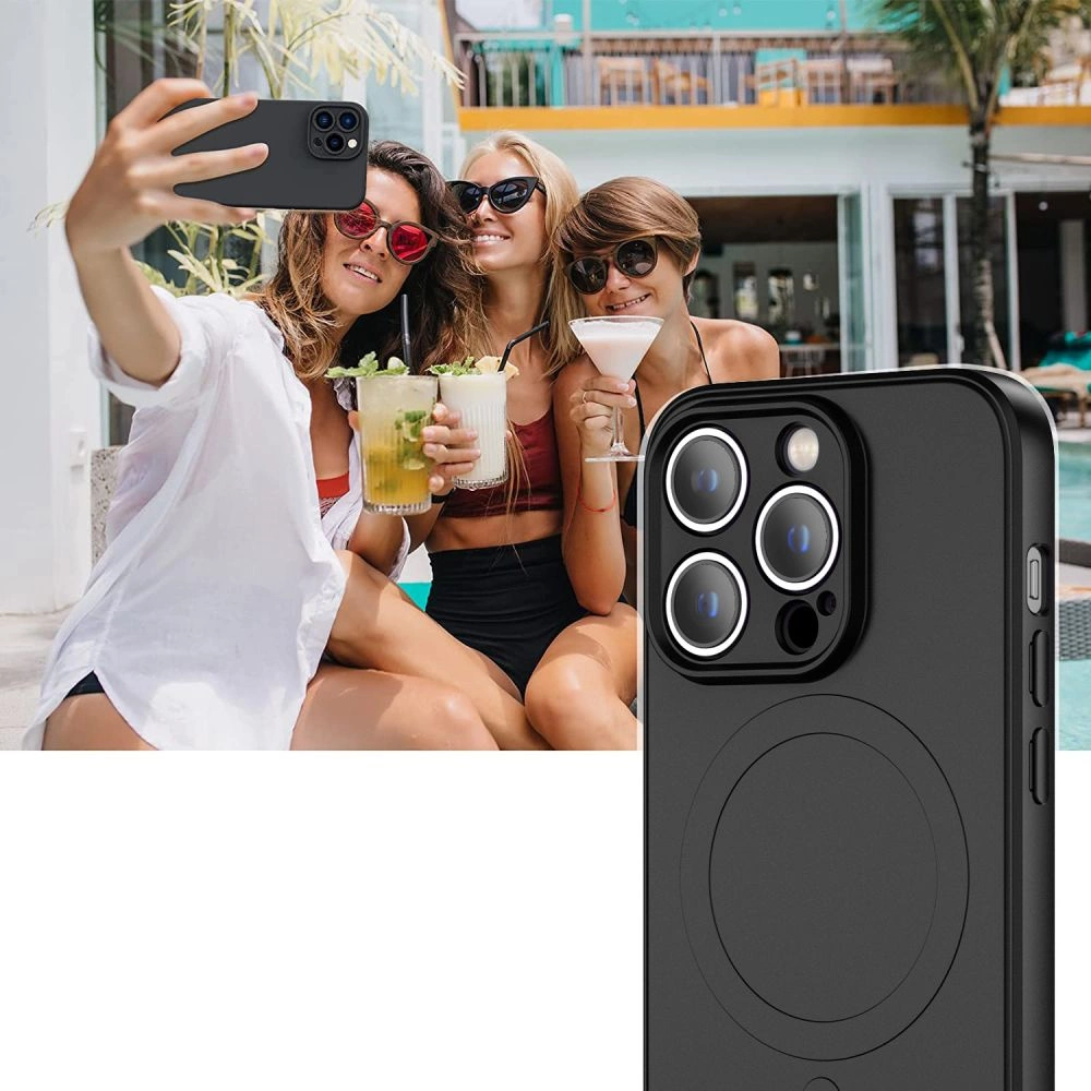 Apple iPhone 14 Pro Max 6.7\'\' Tech-Protect Icon MagSafe Case Cover, Black | Telefona Vāciņš Maciņš Apvalks...