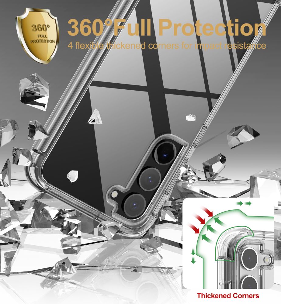 Tech-Protect Kevlar Case for Samsung Galaxy S23+, Transparent