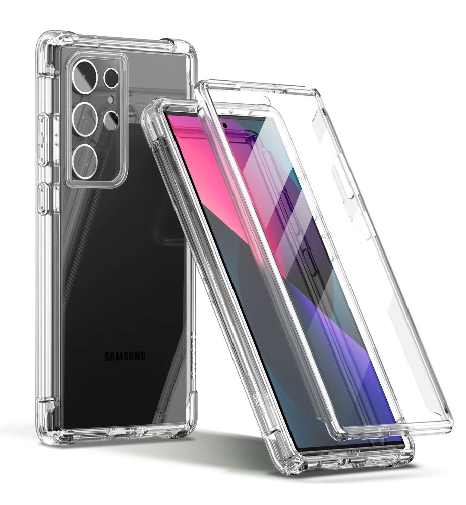 Samsung Galaxy S23 Ultra (SM-S918) Tech-Protect Kevlar Protective Case Cover, Transparent