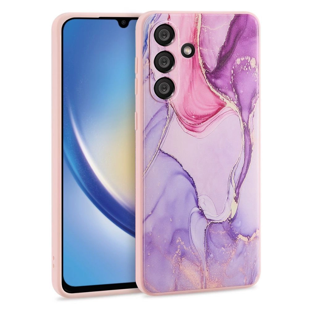 Samsung Galaxy A34 (SM-A346) Tech-Protect Mood Case Cover, Pink Marble | Telefona Vāciņš Maciņš Apvalks Bamperis