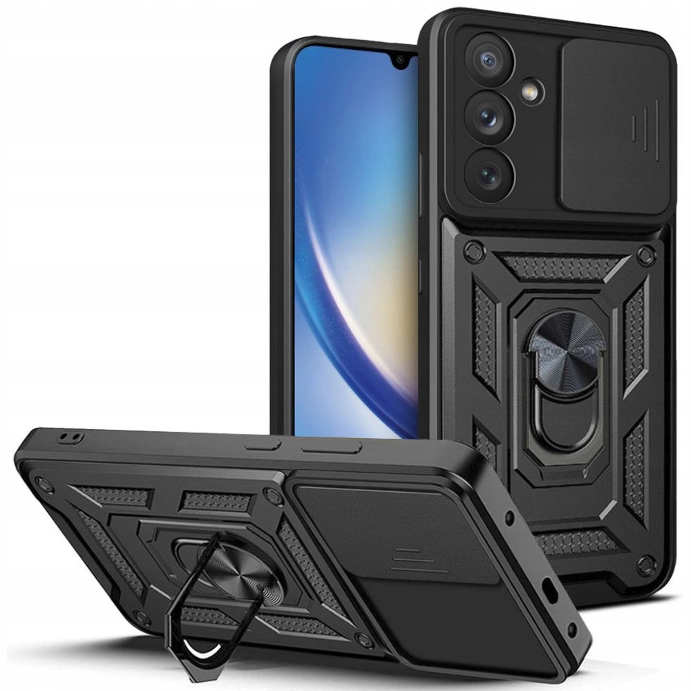 Samsung Galaxy A34 (SM-A346) Tech-Protect CamShield Pro Case Cover, Black | Telefona Vāciņš Maciņš Apvalks Bampers