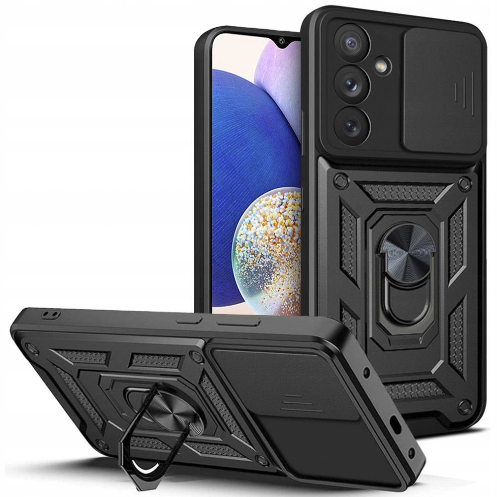 Samsung Galaxy A14 5G (SM-A146) / 4G (SM-A145F/DSN) Tech-Protect CamShield Pro Case Cover, Black