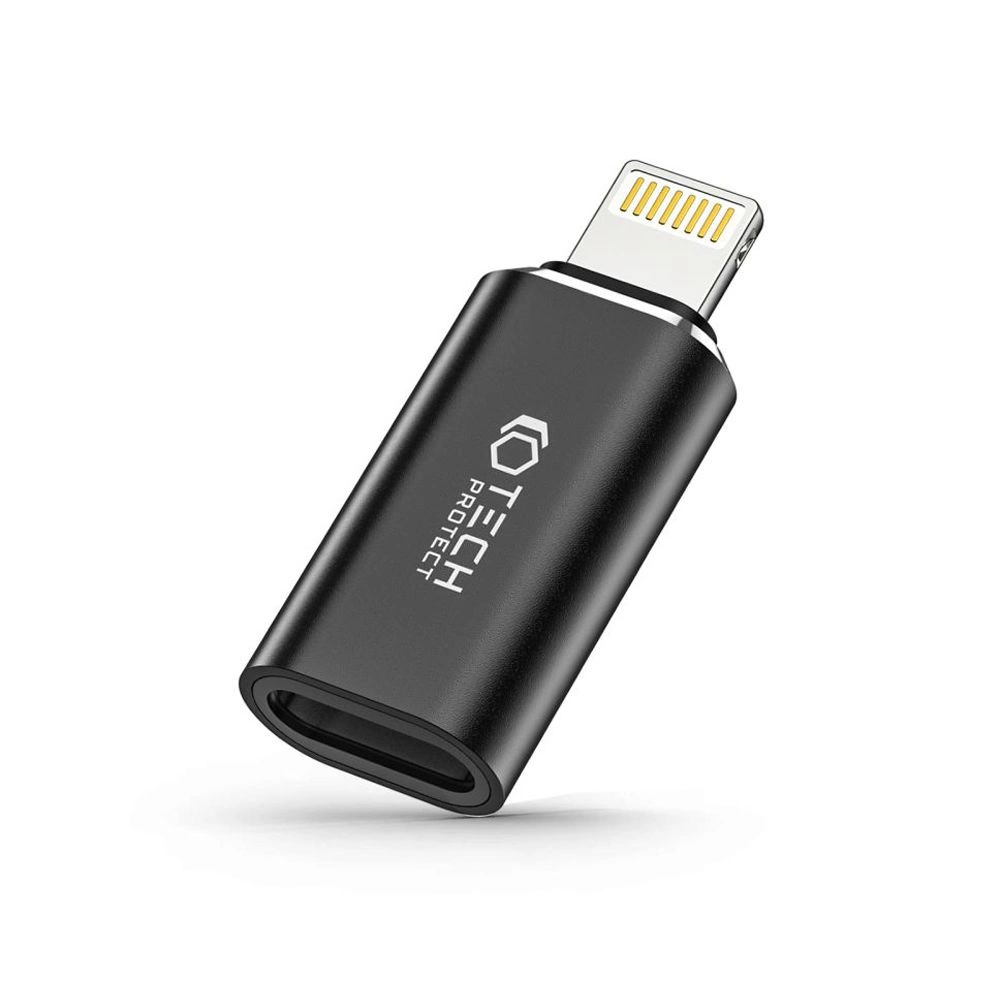 Tech-Protect UltraBoost Lightning (Male) / USB-C (Female) Adapter, Black