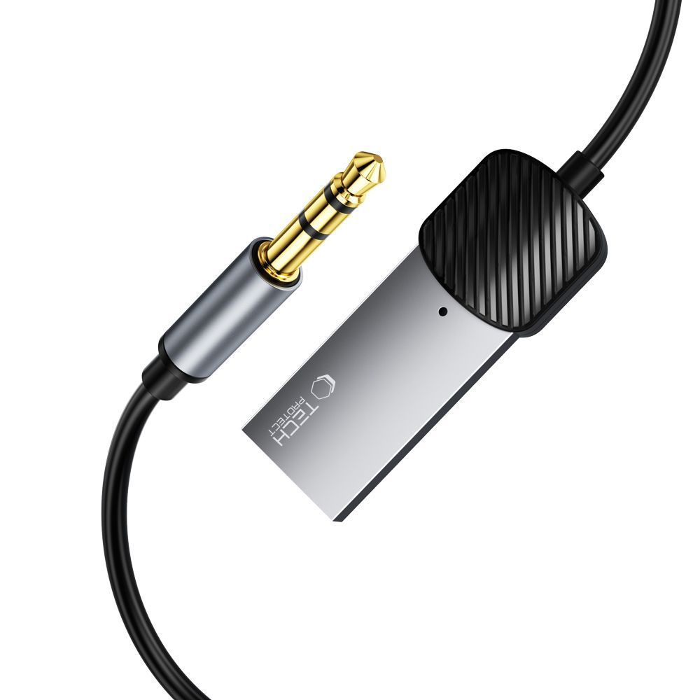 Аудиоадаптер Tech-Protect UltraBoost Bluetooth 3.5mm Jack, серый