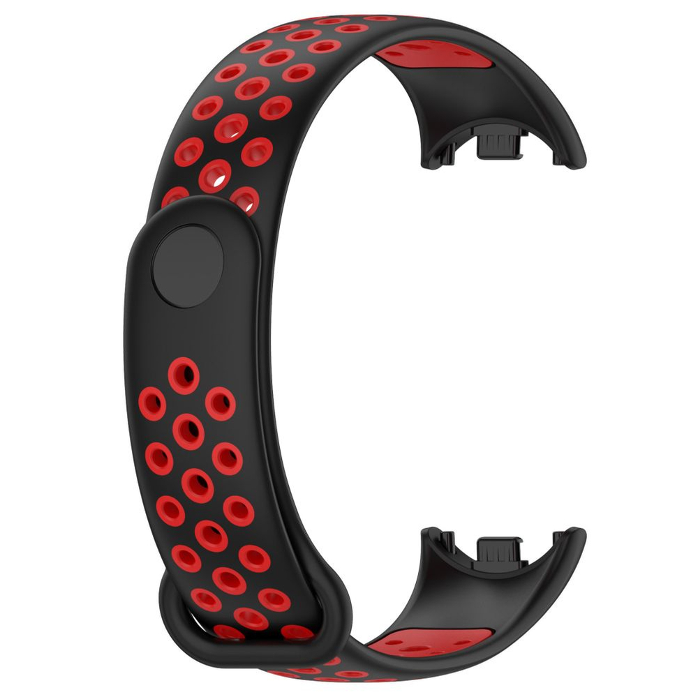 Tech-Protect SoftBand siksniņa Xiaomi Smart Band 8 / NFC - melnā un sarkanā krāsā | Strap for Black and Red