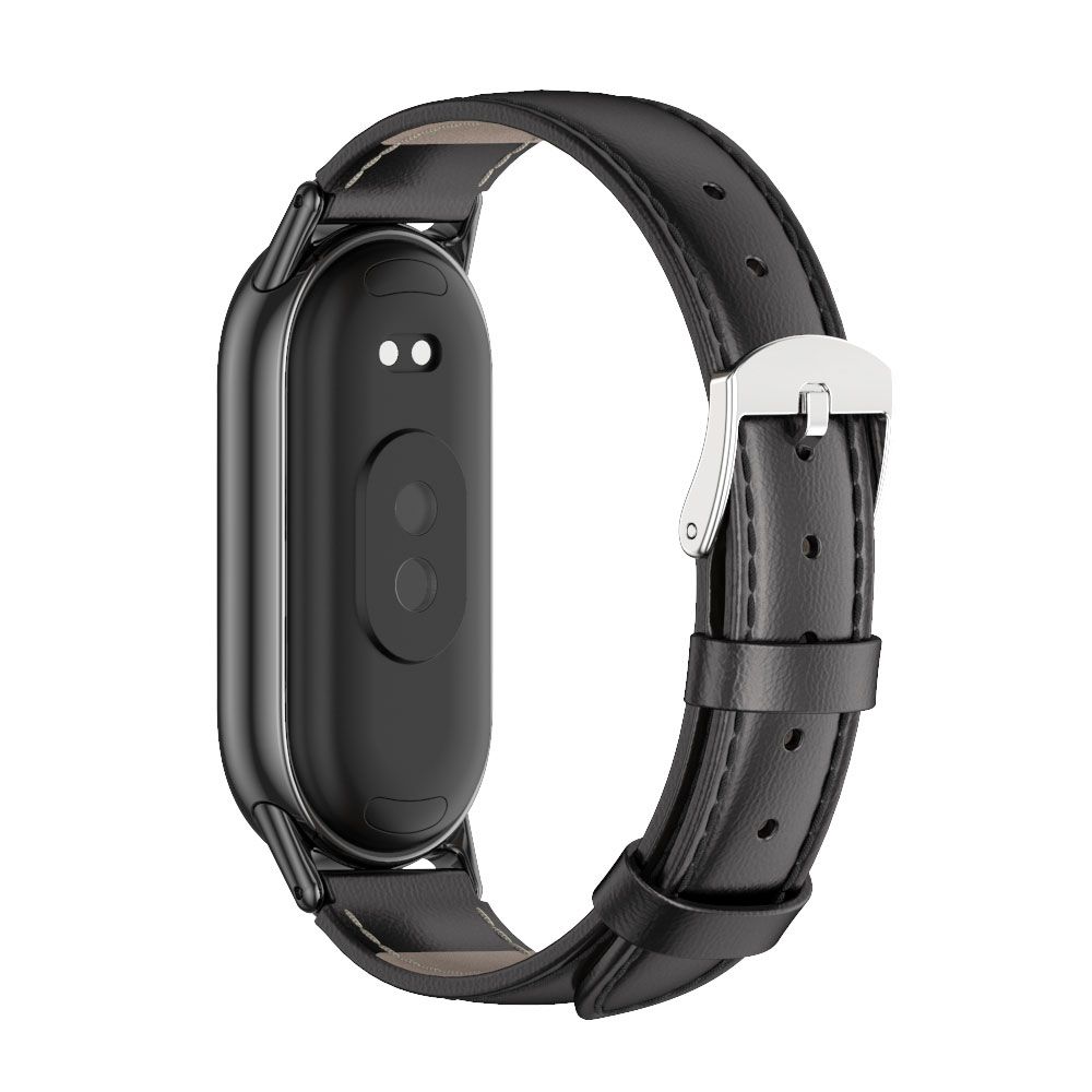 Ремешок Tech-Protect Leatherfit для Xiaomi Smart Band 8 / 8 NFC, черный