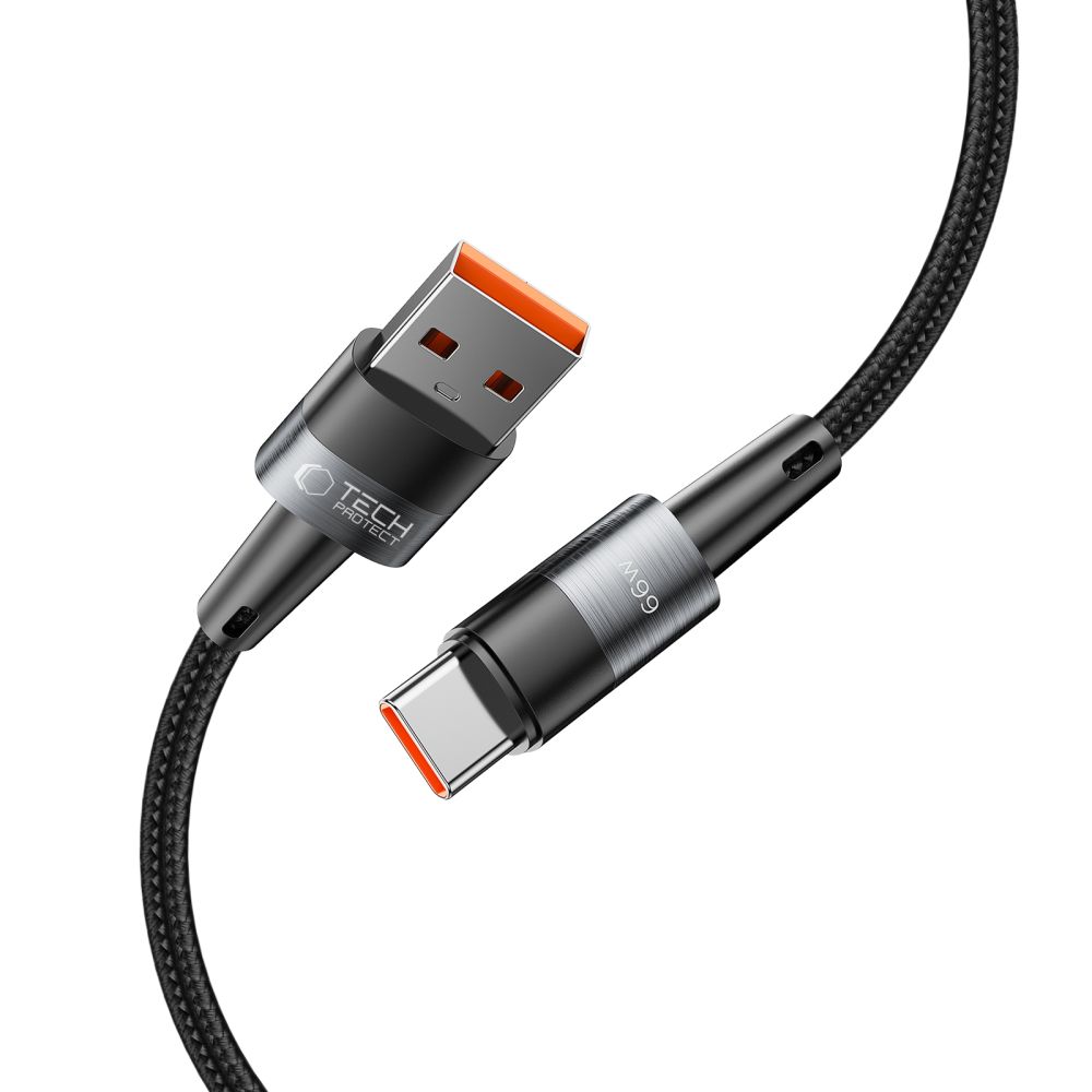 Tech-Protect UltraBoost USB-C / USB-C kabelis 66W 6A 2m, pelēks