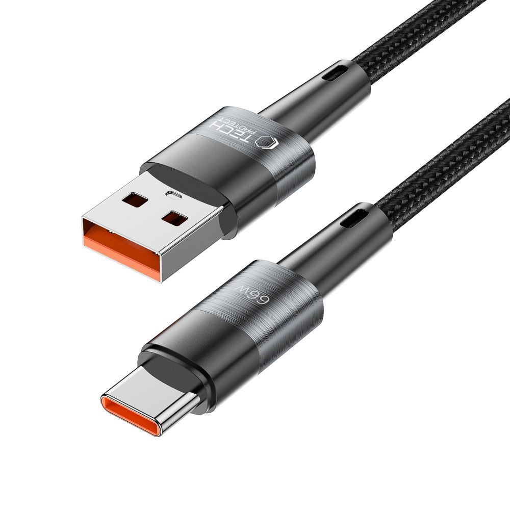 Tech-Protect UltraBoost USB-C / USB-C kabelis 66W 6A 2m, pelēks